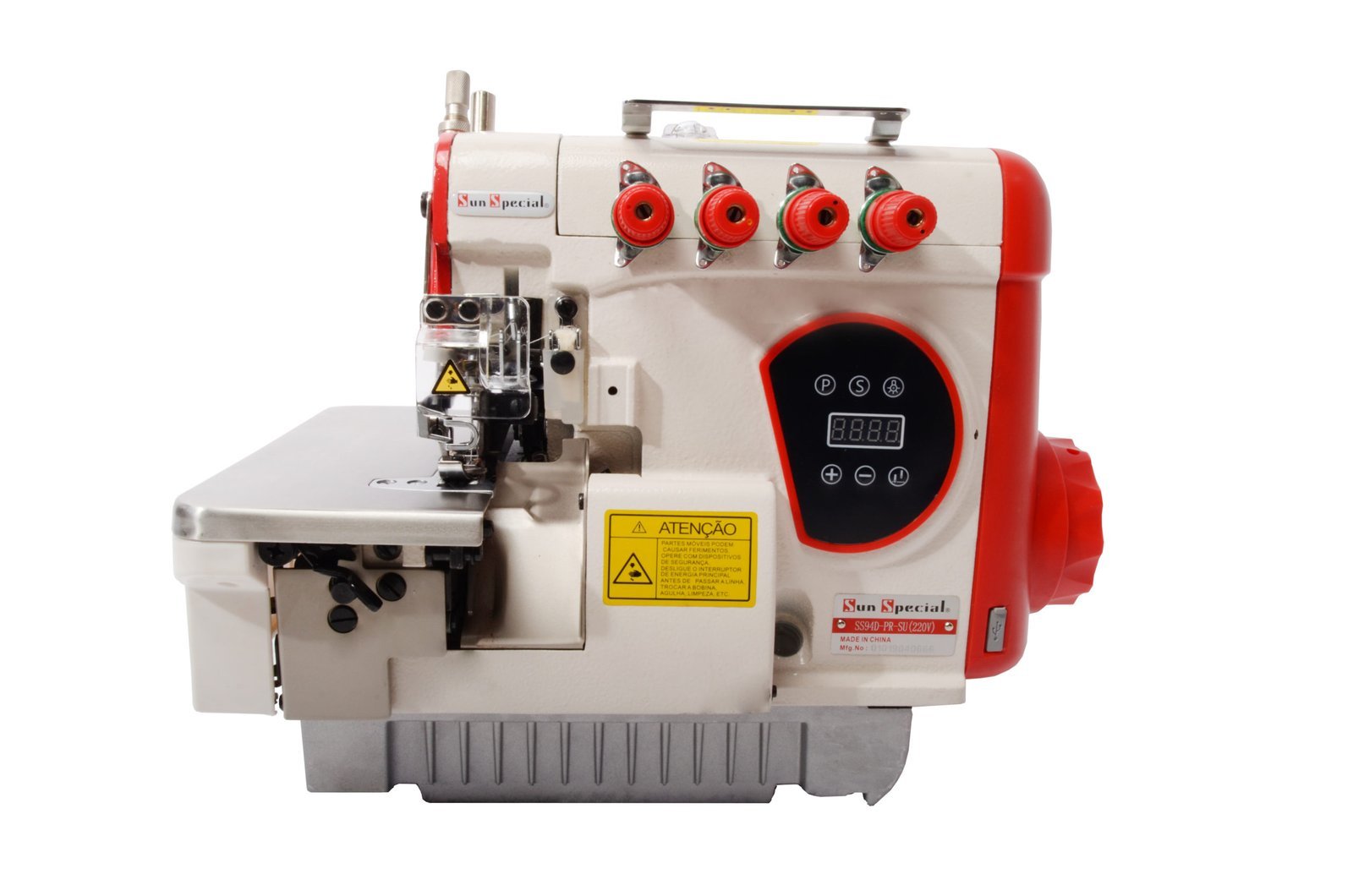 Maquina Costura Overlock Ponto Cadeia Direct Drive 550W SS94D-PR-SU - Sun Special